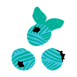 Blueberry decoration